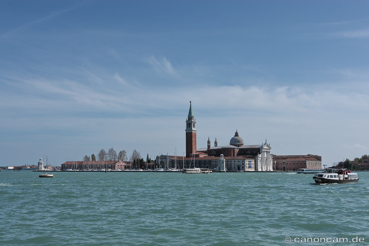 Venedig - Blick auf San Giorgio Maggiore bei Sonnenschein