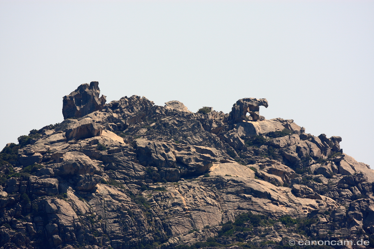 Steinformation Br am Capo d'orso bei Palau