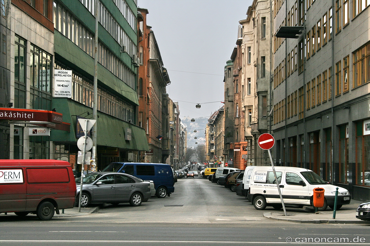 Straße in Budapest