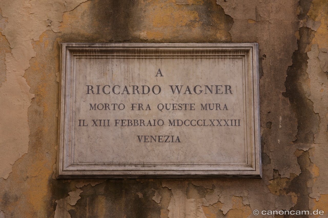 Venedig - Gedenktafel Richard Wagner