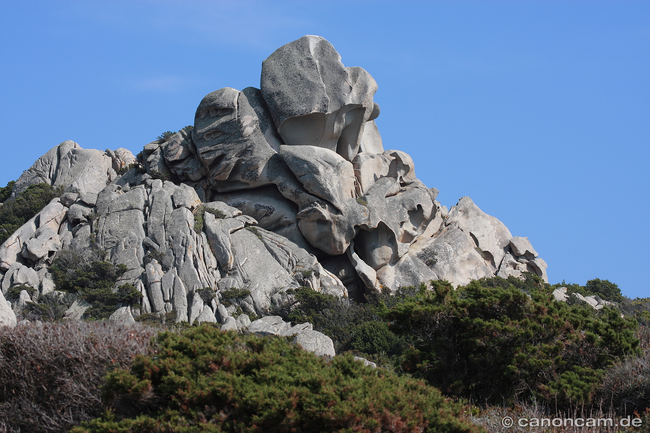 Graue Granit-Felsen