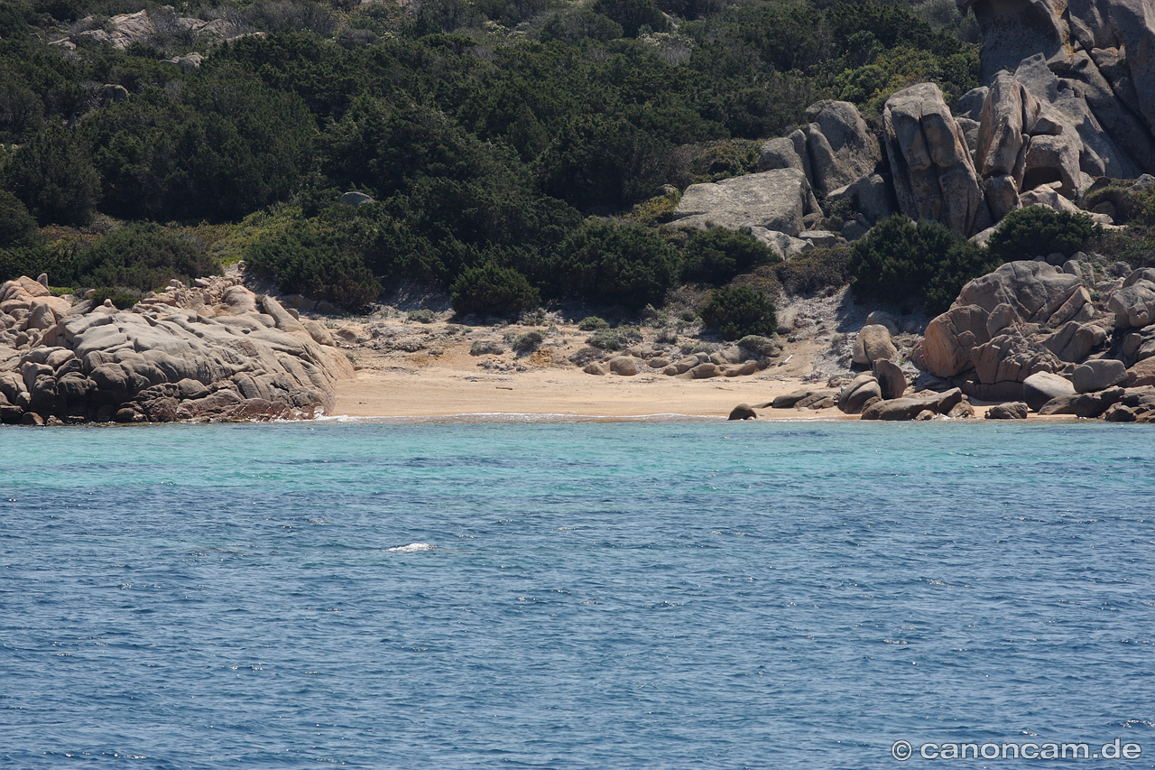 Blick auf Strand von La Maddalena