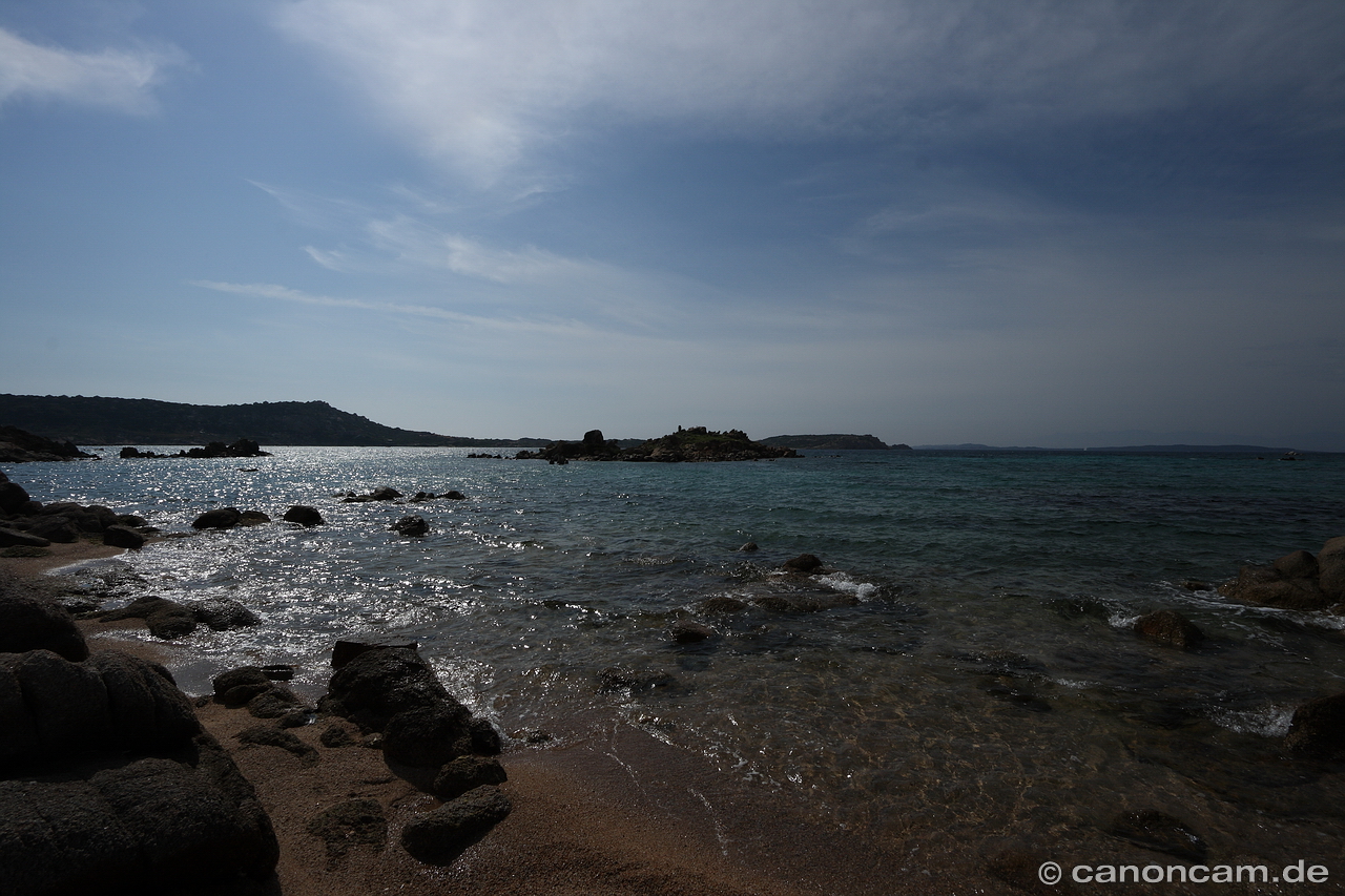 Granitfelsen-Strand auf La Maddalena