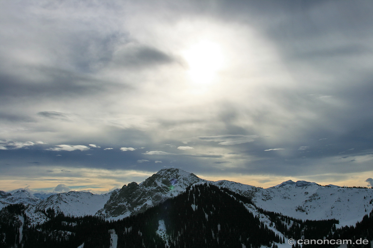 Blick ins Karwendel-Gebirge