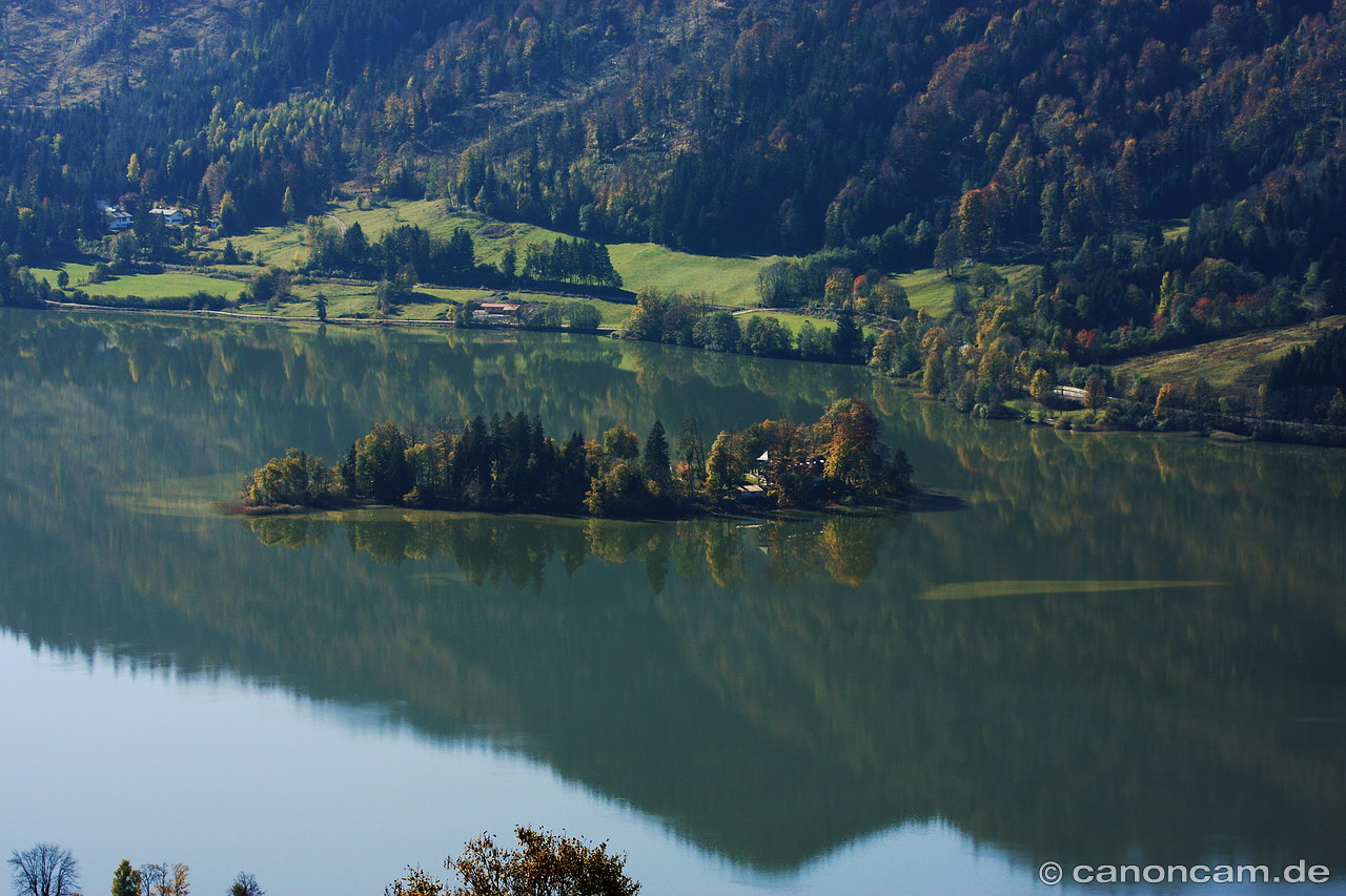 Blick von der Schliersbergalm auf den Schliersee