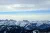 Blick in das winterliche Karwendel-Gebirge