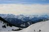 Blick in das winterliche Karwendel-Gebirge